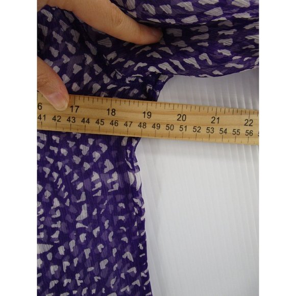 Joes Jeans Shirt Small Silk Military Top Button Up Sheer Unisex * - Picture 6 of 11